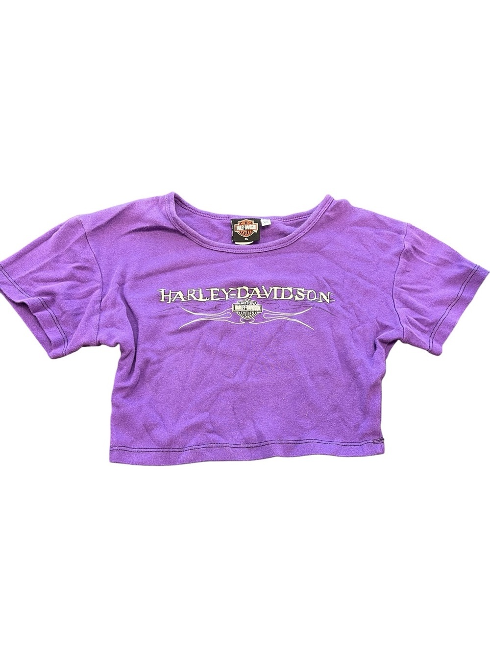 Vintage Harley Davidson
Motorcycles Mayer Arizona Crop Top Shirt XS Size (167)